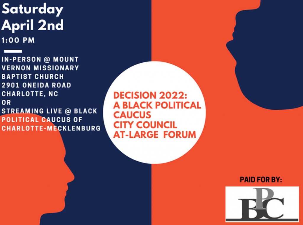 Events BLACK POLITICAL CAUCUS OF CHARLOTTE